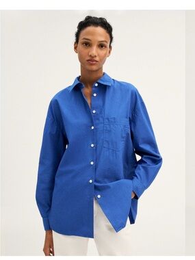 Madewell The Easy Shirt in Poplin in Size XS